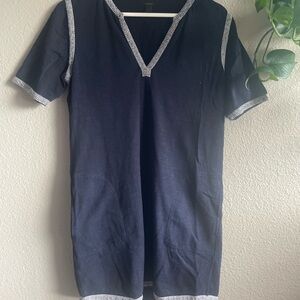J. Crew Navy V-Neck Dress